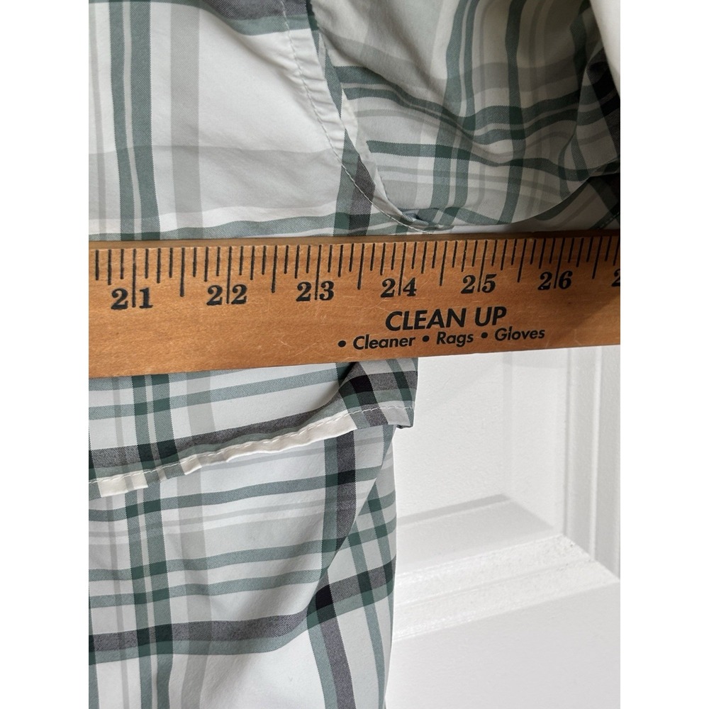 Columbia PFG Super Bahama Shirt Mens Large Green Plaid Short Sleeve Omni-Shade - Picture 9 of 10